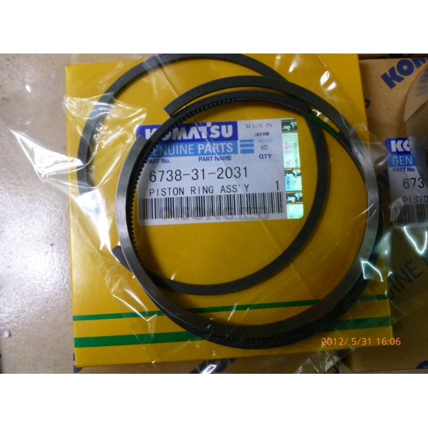 SAA6D102E Engine piston Ring 6738-31-2031 PC200-7 PC220-7 200-6 220-6 Excavator Piston 6D102 Excavator parts For Komatsu