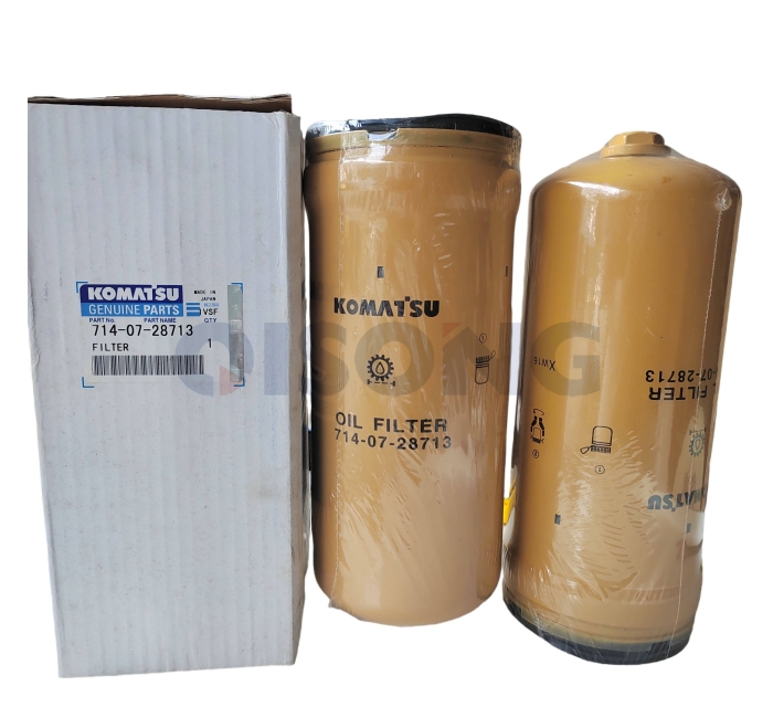 Original Element WA470-6 Loader Transmission Filter 714-07-28713 470-6 Oil Filter 714-07-28712 7140728712 For Komatsu